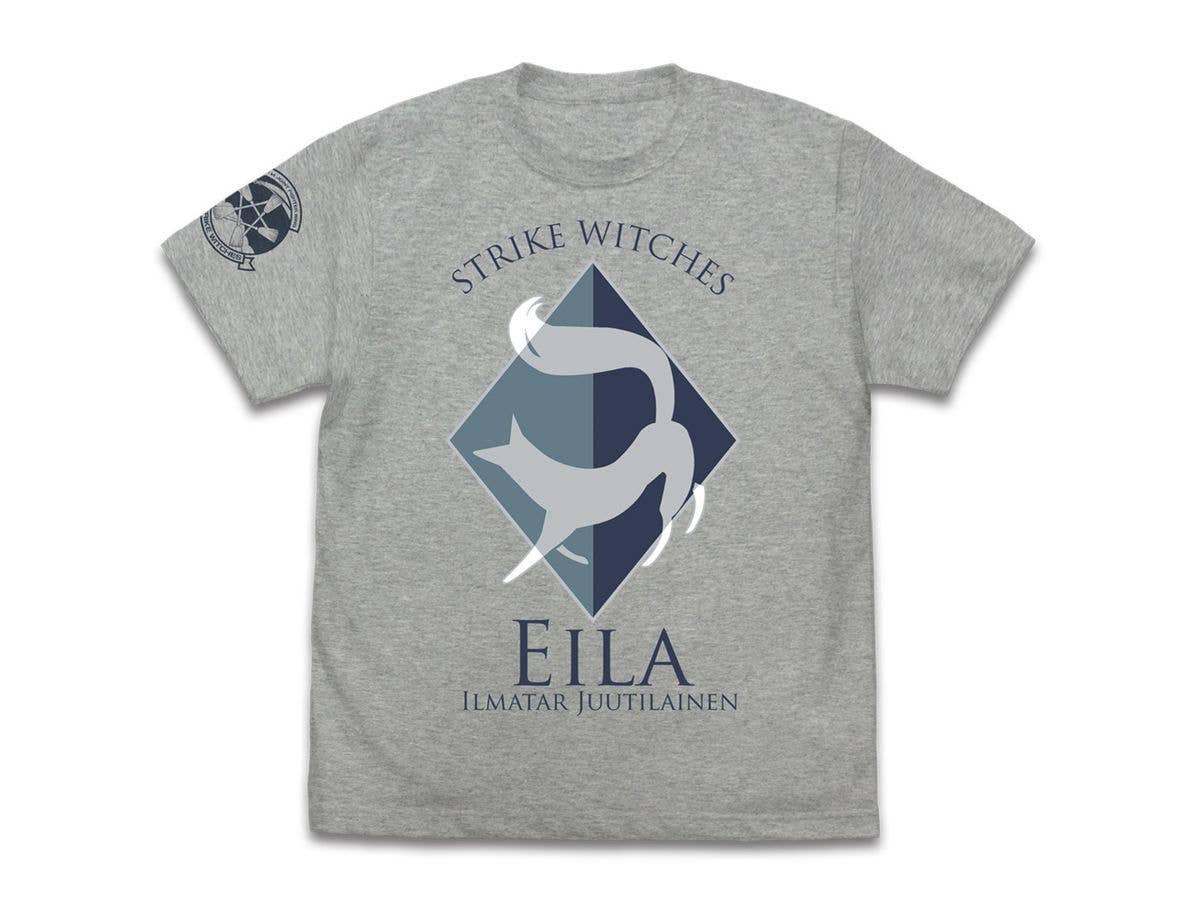 ストライクウィッチーズ: エイラ・イルマタル パーソナルマーク Tシャツ Mix Gray L