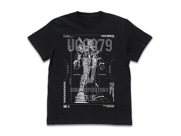 機動戦士ガンダム: V作戦 RX-78-2 ガンダム Tシャツ / BLACK-L