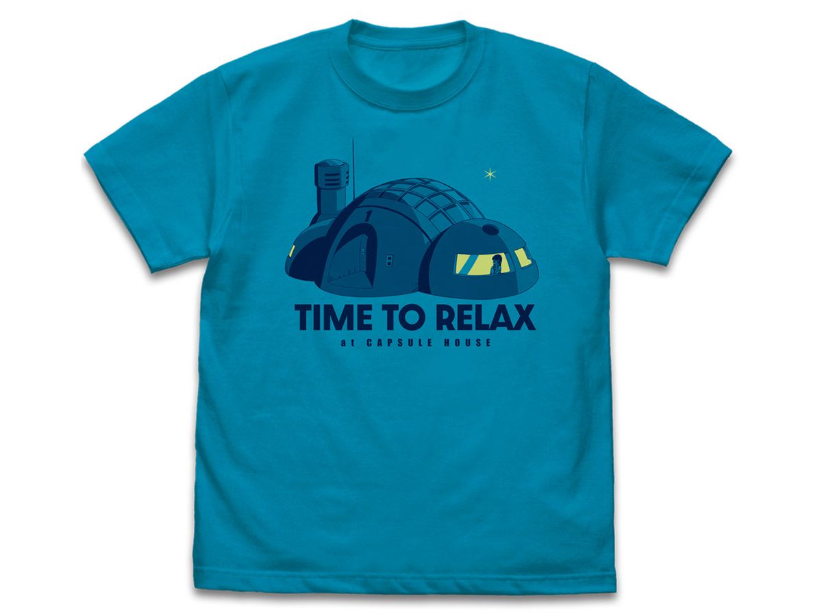 ドラゴンボール: カプセルハウス Tシャツ / TURQUOISE BLUE-L