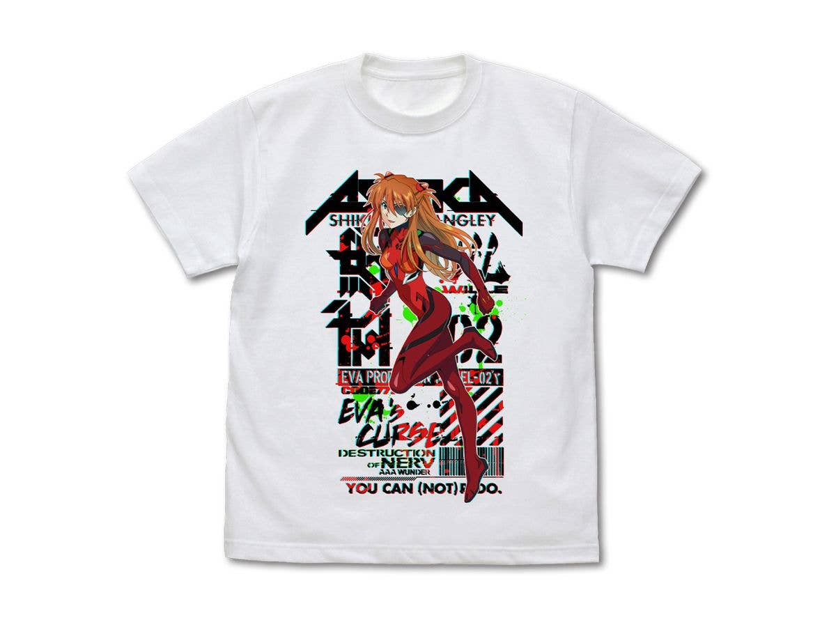 EVANGELION: 式波 アスカ ラングレー フルカラーTシャツ White S