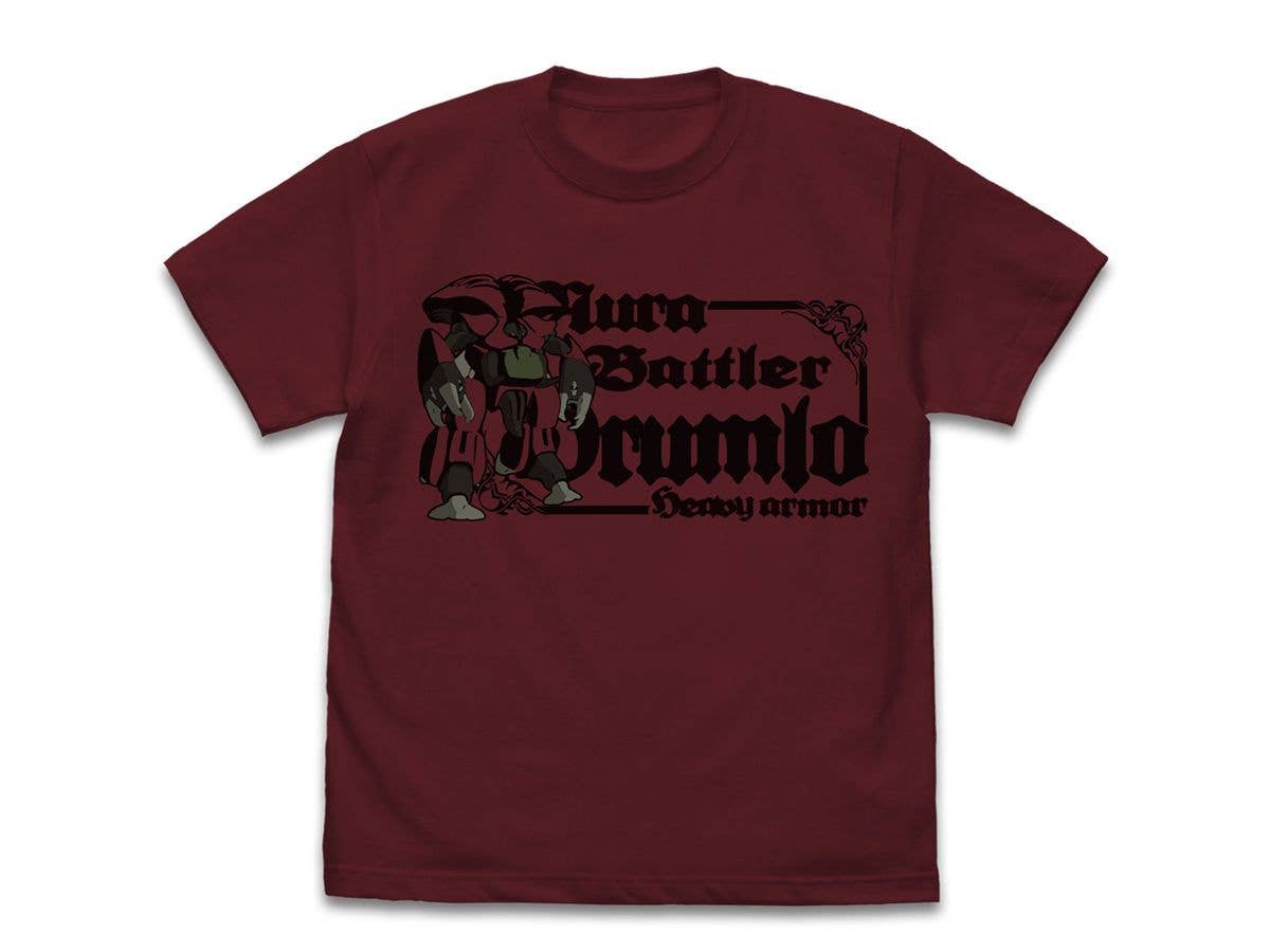 聖戦士ダンバイン: ドラムロ Tシャツ Burgundy XL