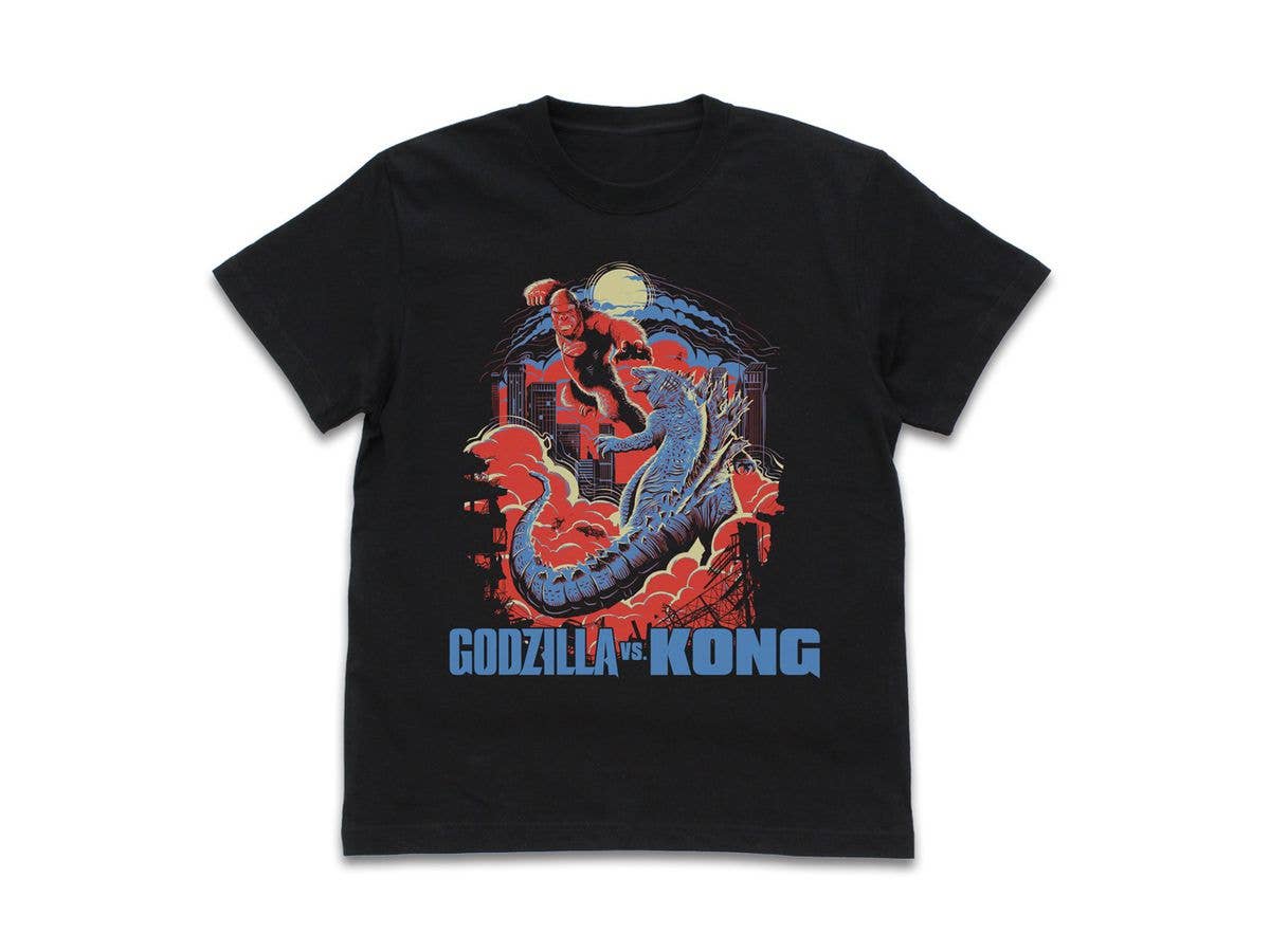 ゴジラvsコング Tシャツ Black M