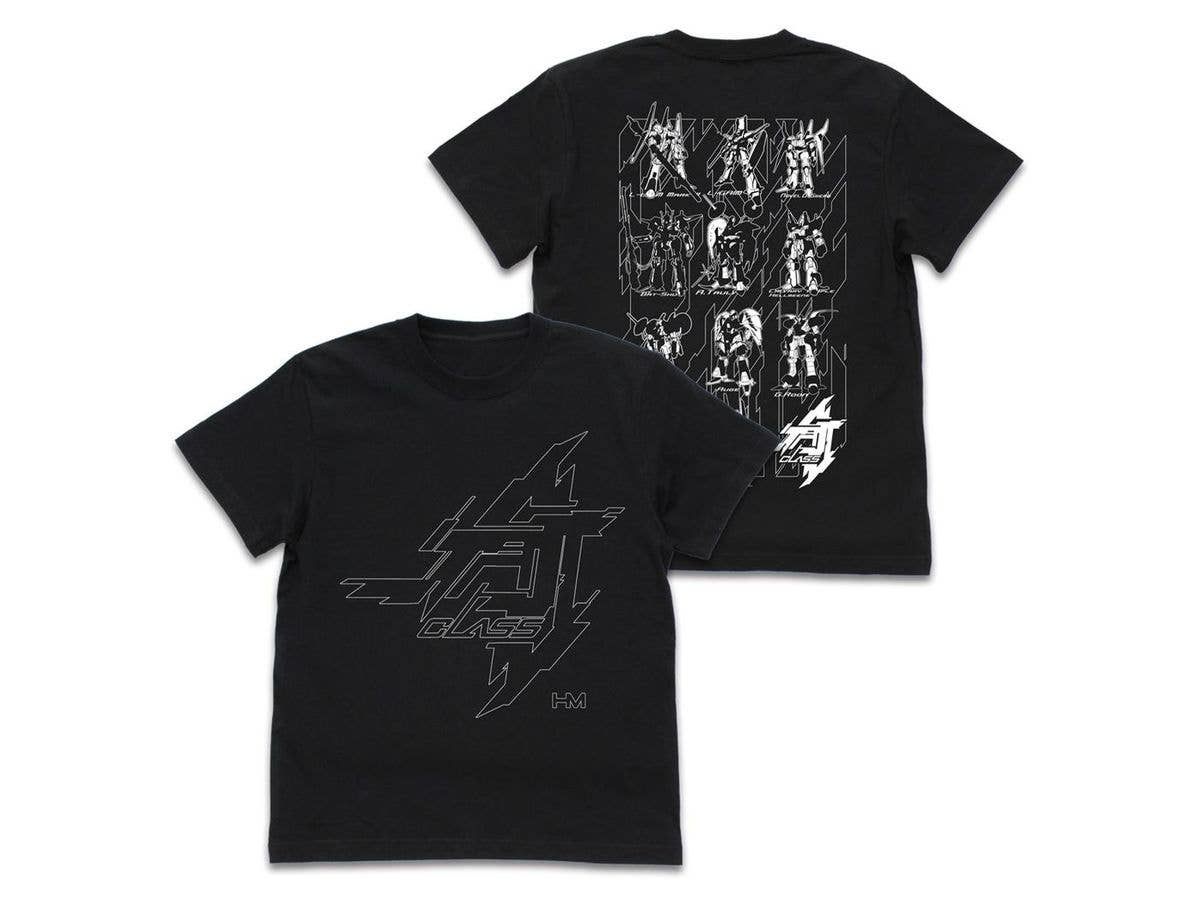 重戦機エルガイム A級ヘビーメタル Tシャツ Black L