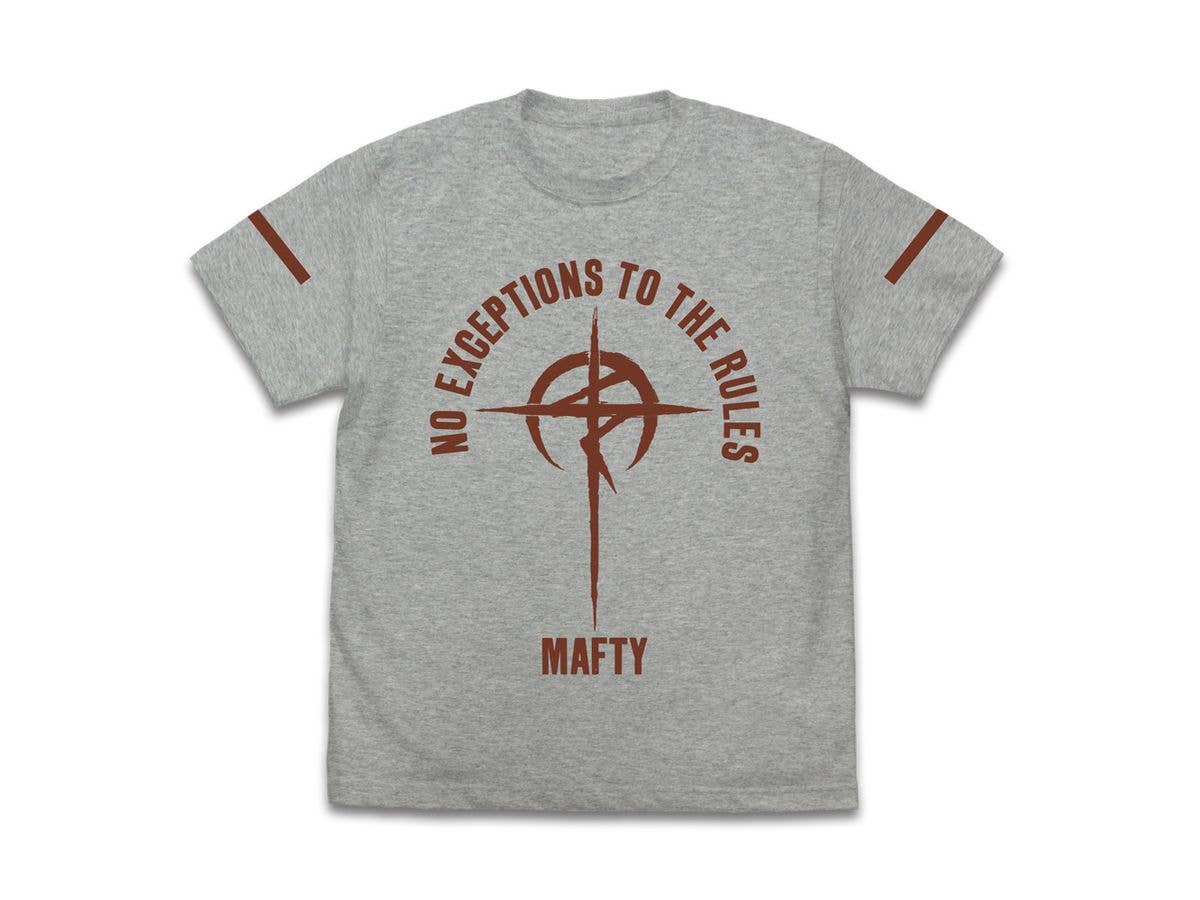機動戦士ガンダム 閃光のハサウェイ: マフティースローガン Tシャツ / MIX GRAY-XL