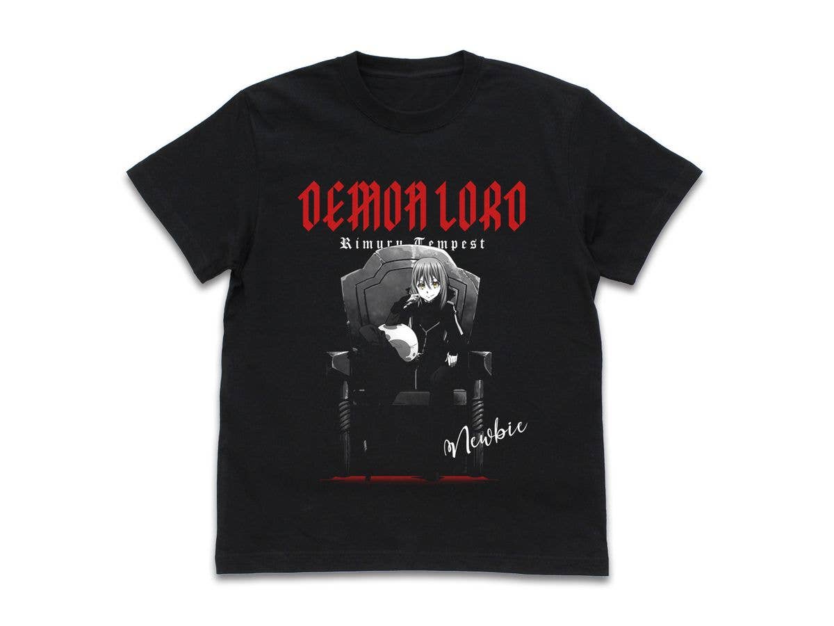 転生したらスライムだった件: 魔王・リムル Tシャツ / BLACK-L