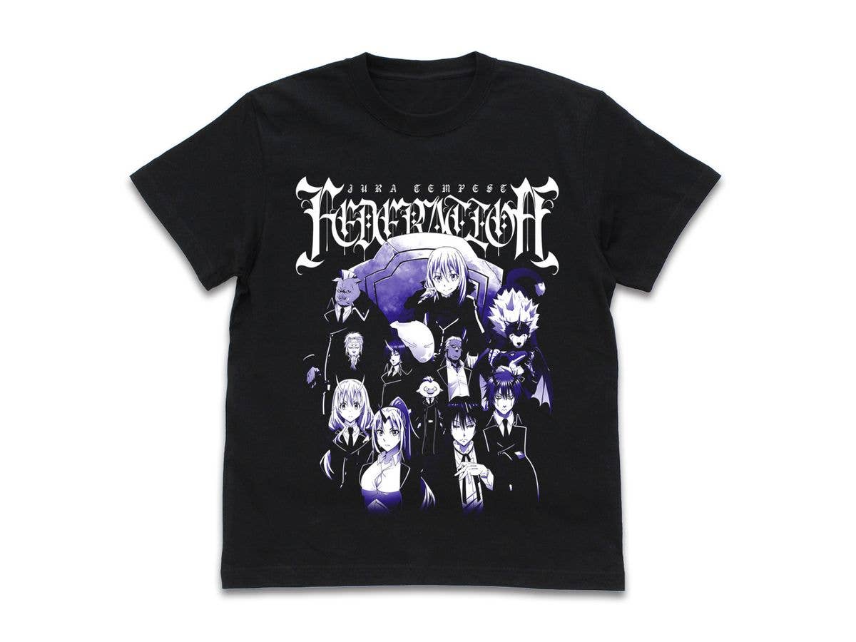 転生したらスライムだった件: 魔国連邦 Tシャツ / BLACK-L
