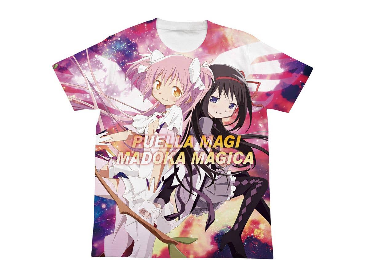 魔法少女まどか マギカ: まどか & ほむら フルグラフィック Tシャツ White M