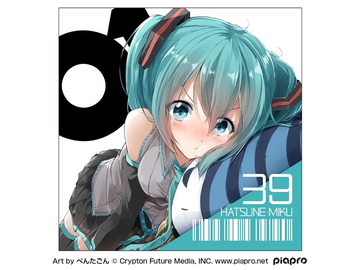 初音ミク クッションカバー ぺんたごん Ver.