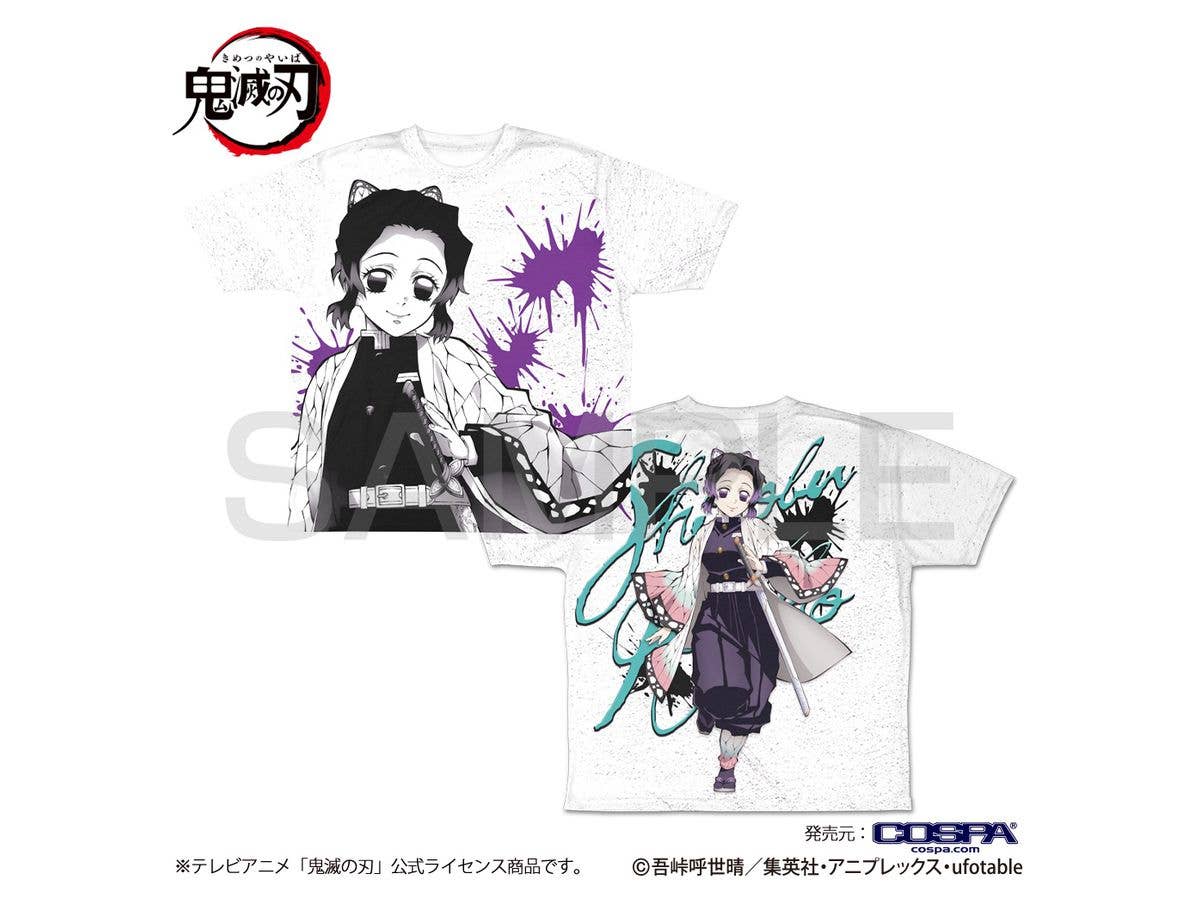 鬼滅の刃: 胡蝶しのぶ 両面フルグラフィックTシャツ S