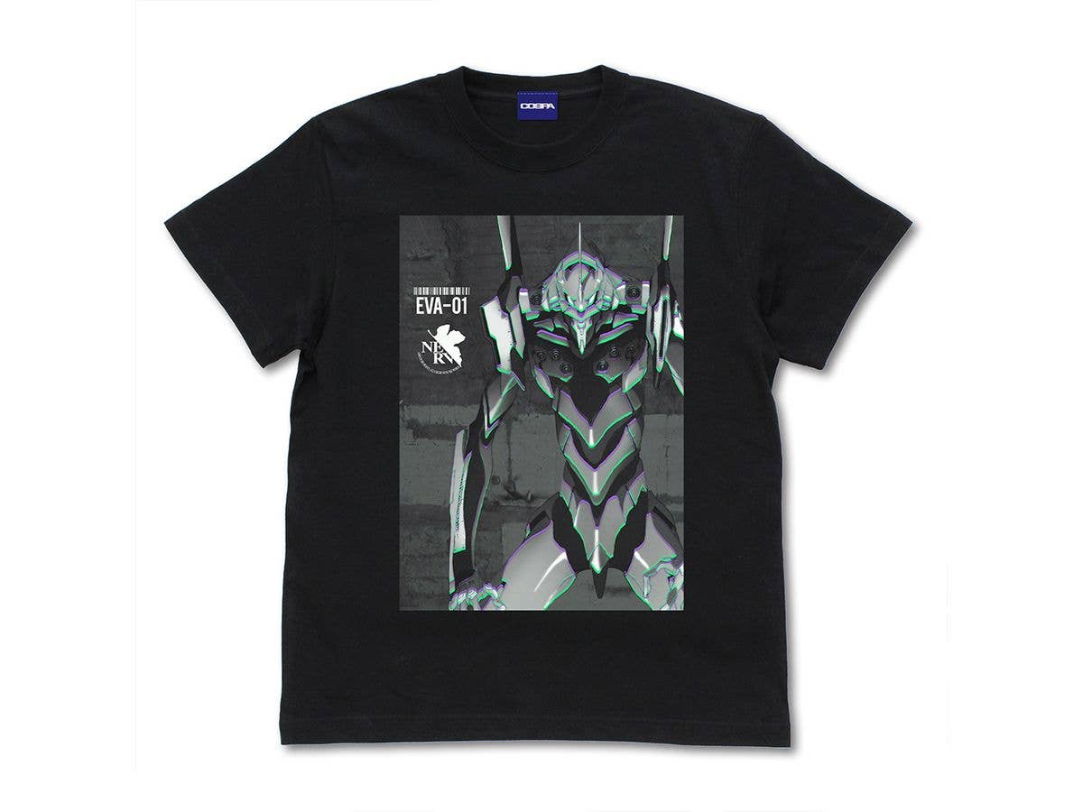 EVANGELION: エヴァ初号機 エフェクトビジュアルTシャツ / BLACK-XL