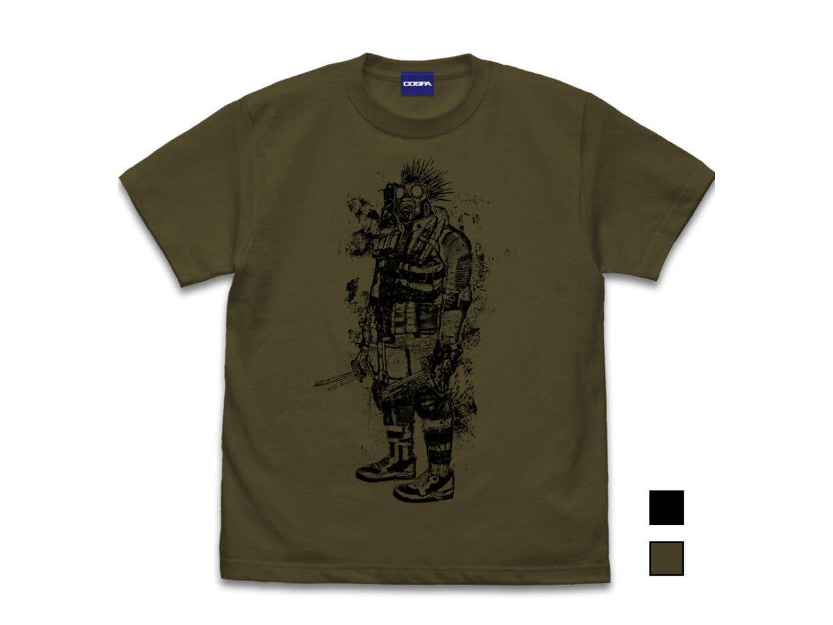 ドロヘドロ: ナイフを持ったカイマン Tシャツ MOSS S