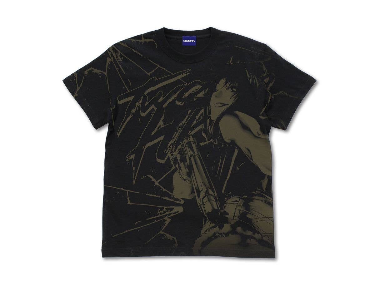 ブラック・ラグーン: レヴィ オールプリントTシャツ BLACK M