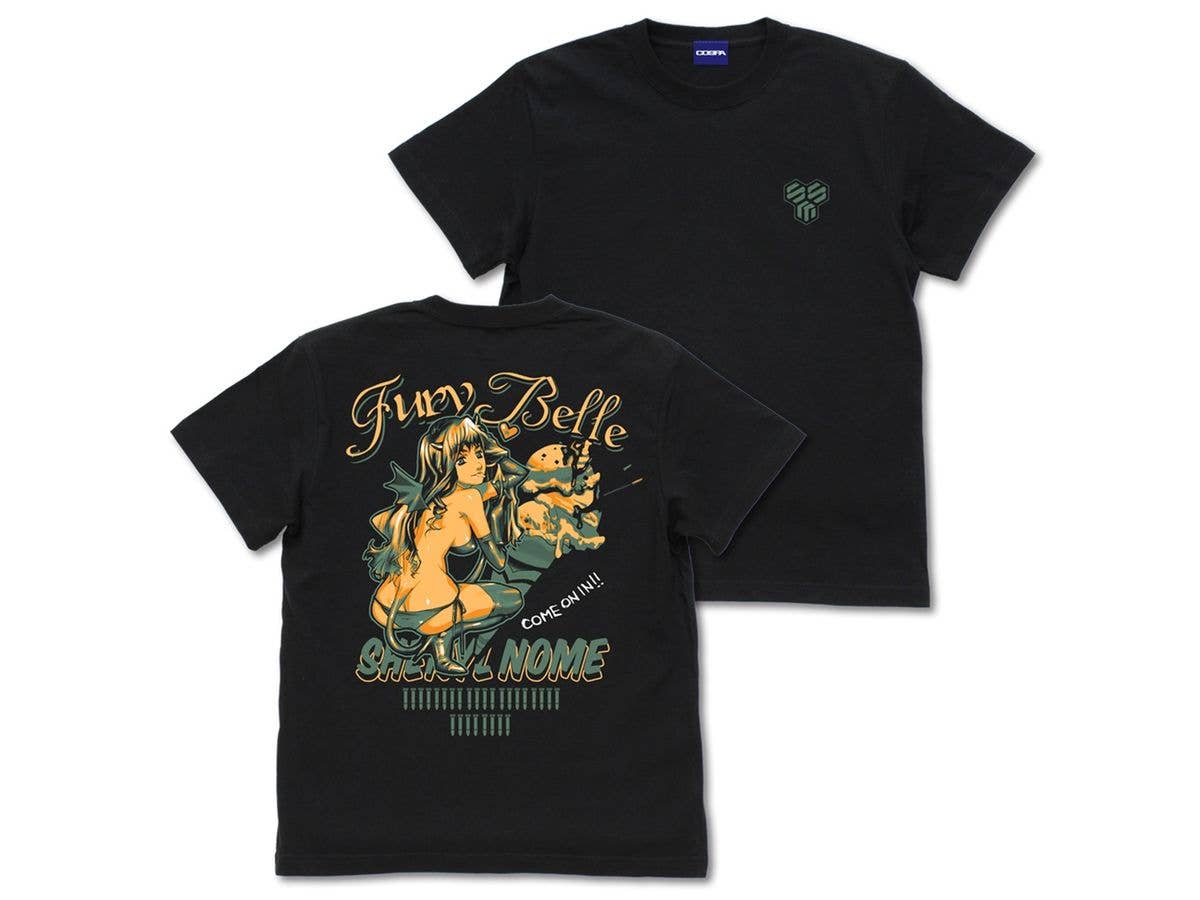 マクロスFrontier: ノーズアートシェリル Tシャツ BLACK XL