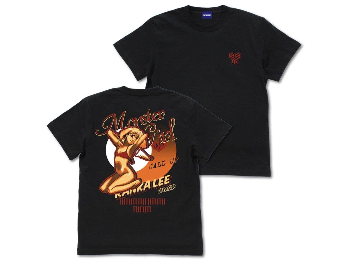 マクロスFrontier: ノーズアートランカ Tシャツ BLACK M