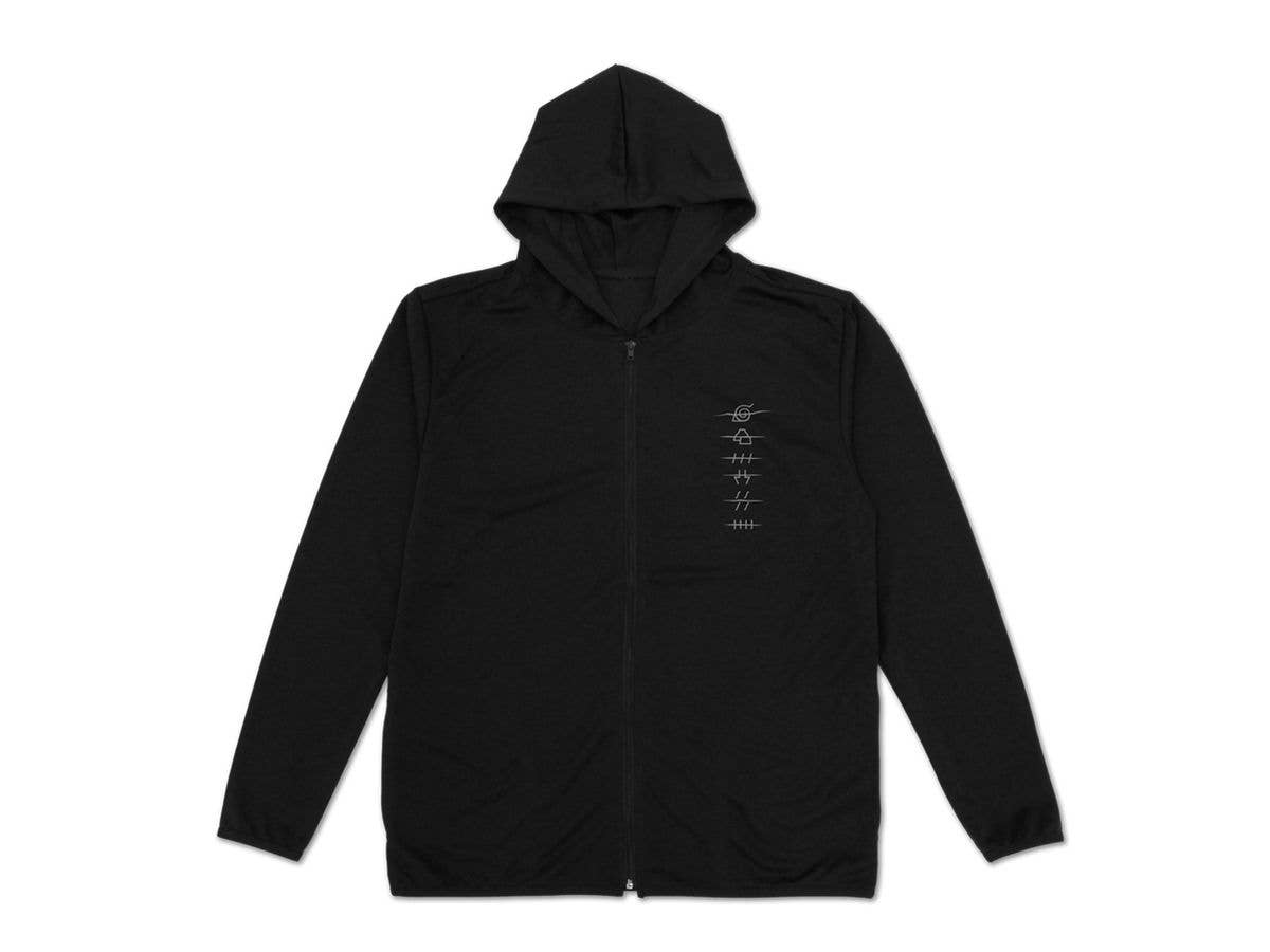 NARUTO: 暁 薄手ドライパーカー BLACK L