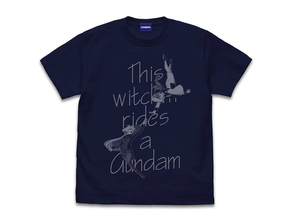 機動戦士ガンダム 水星の魔女: スレッタ & ミオリネ Tシャツ NAVY S