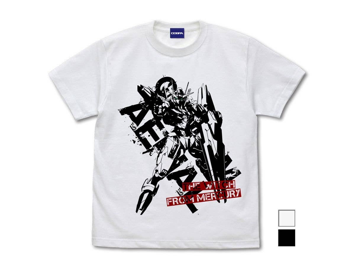 機動戦士ガンダム 水星の魔女: ガンダム・エアリアル Tシャツ / WHITE-M