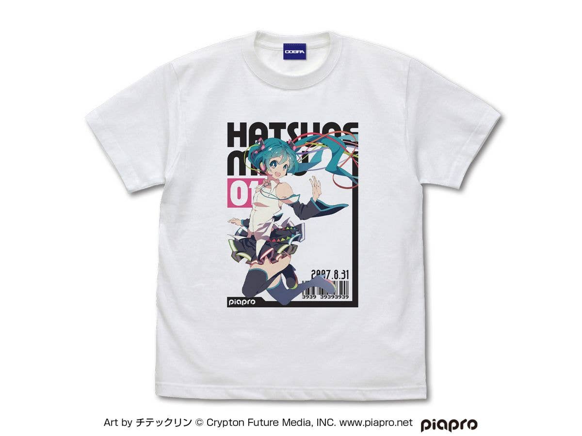 初音ミク フルカラーTシャツ チテックリン Ver. / WHITE-XL