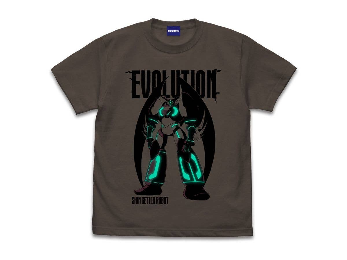 真(チェンジ!!)ゲッターロボ 世界最後の日: 真ゲッターロボ Tシャツ CHARCOAL M
