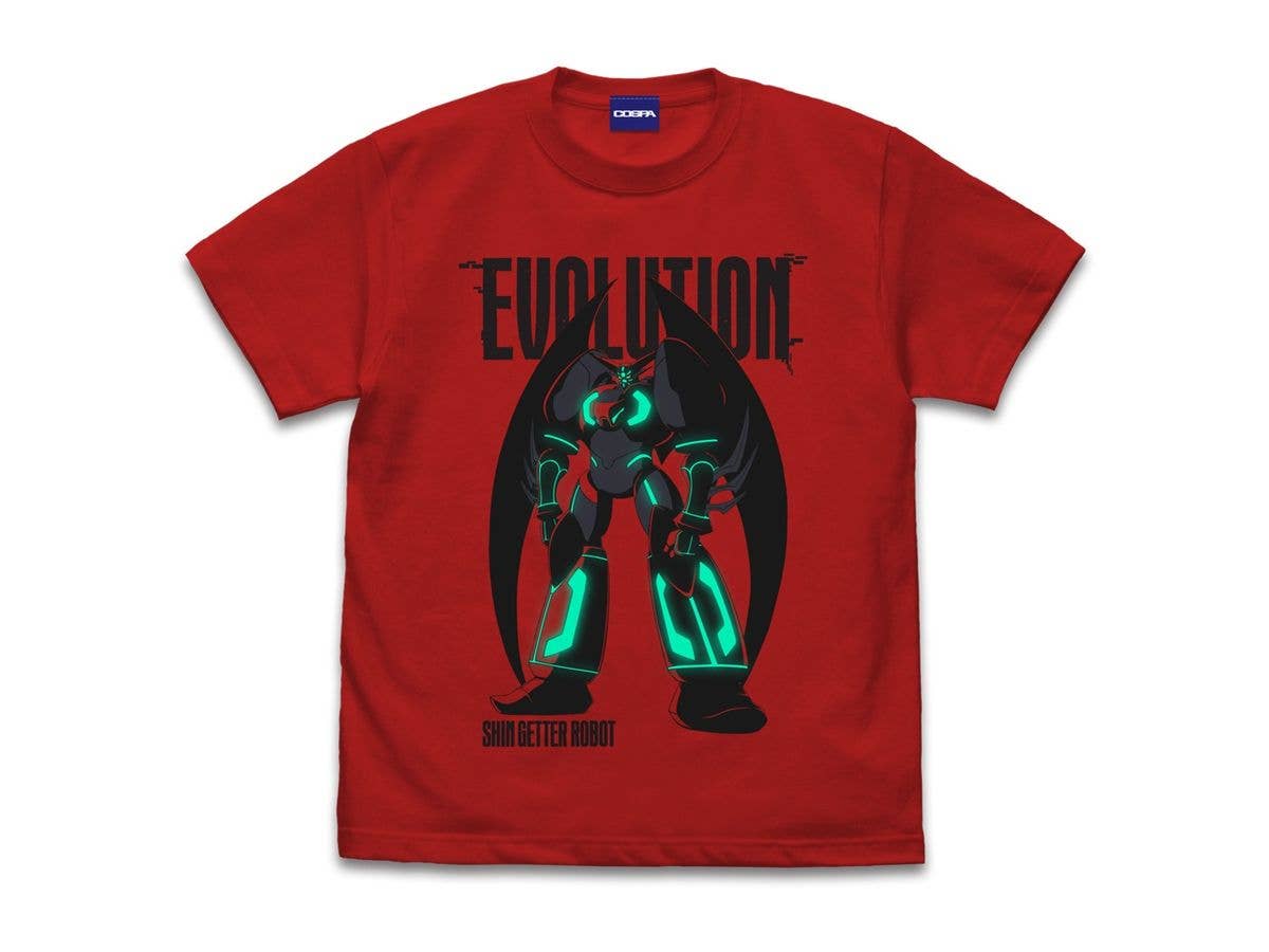 真(チェンジ!!)ゲッターロボ 世界最後の日: 真ゲッターロボ Tシャツ RED S