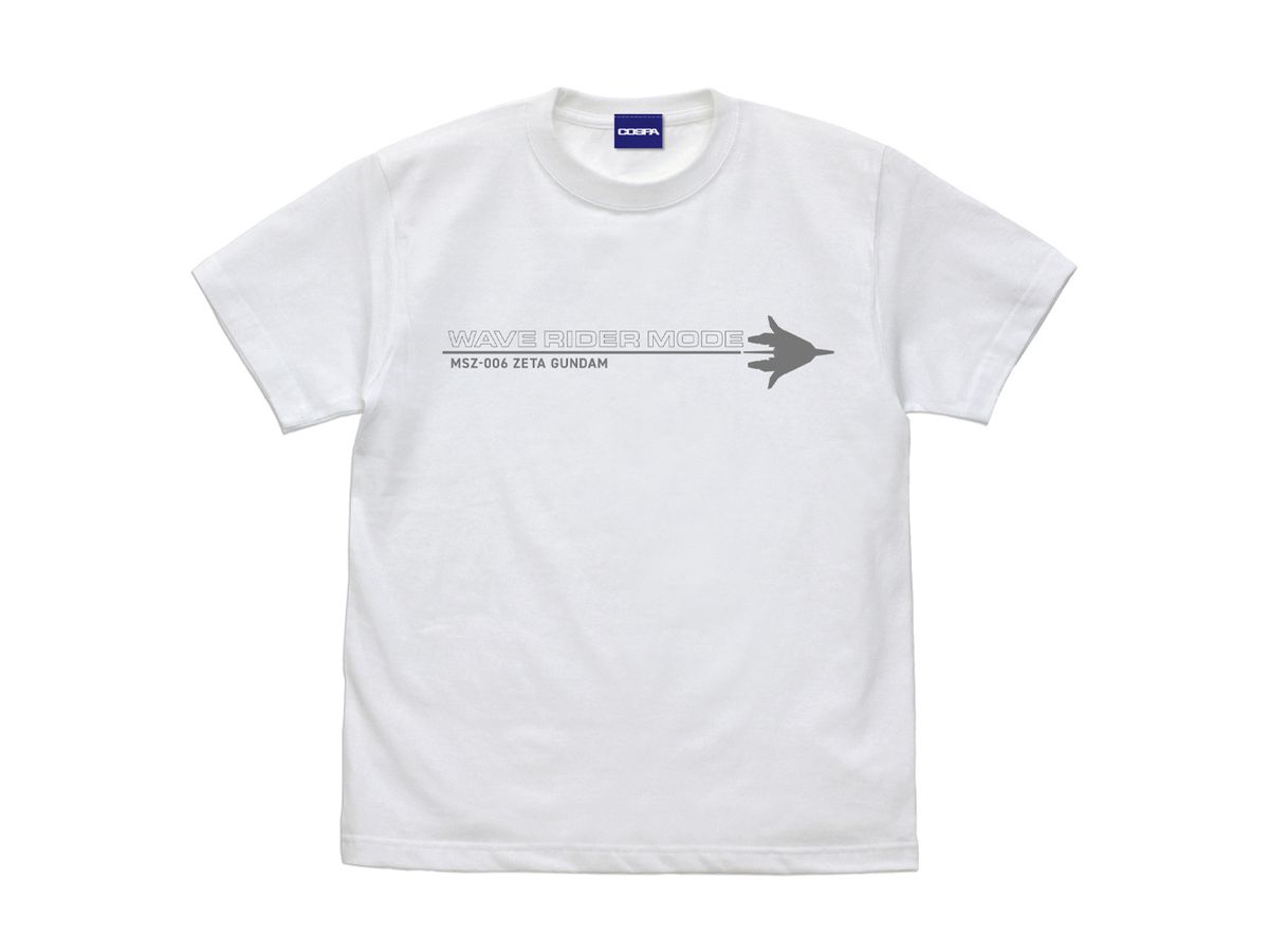機動戦士Zガンダム: 描き下ろし ウェイブライダー Tシャツ / WHITE-M