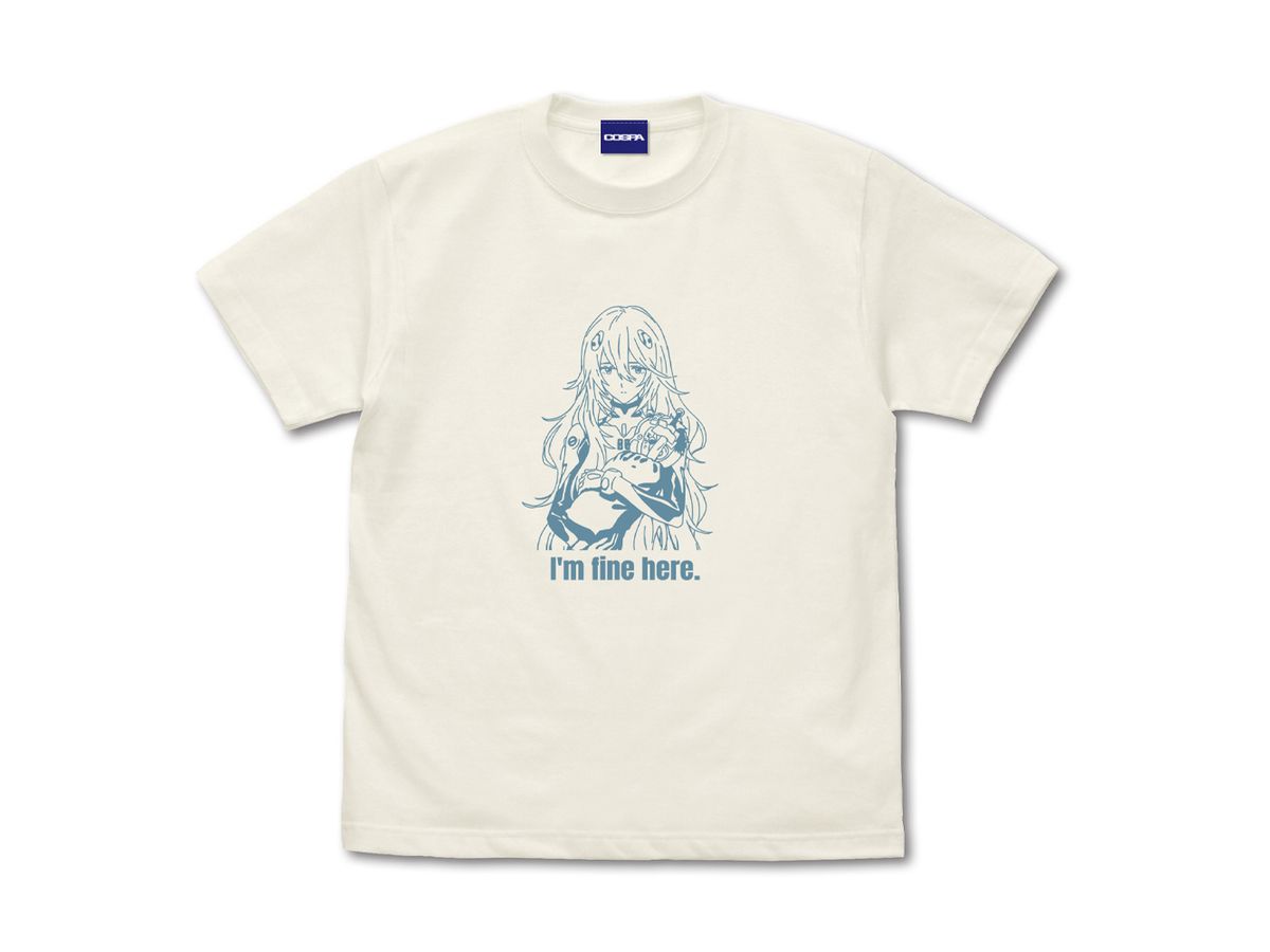 EVANGELION: 綾波レイ Tシャツ ロングヘアVer. / VANILLA WHITE-L