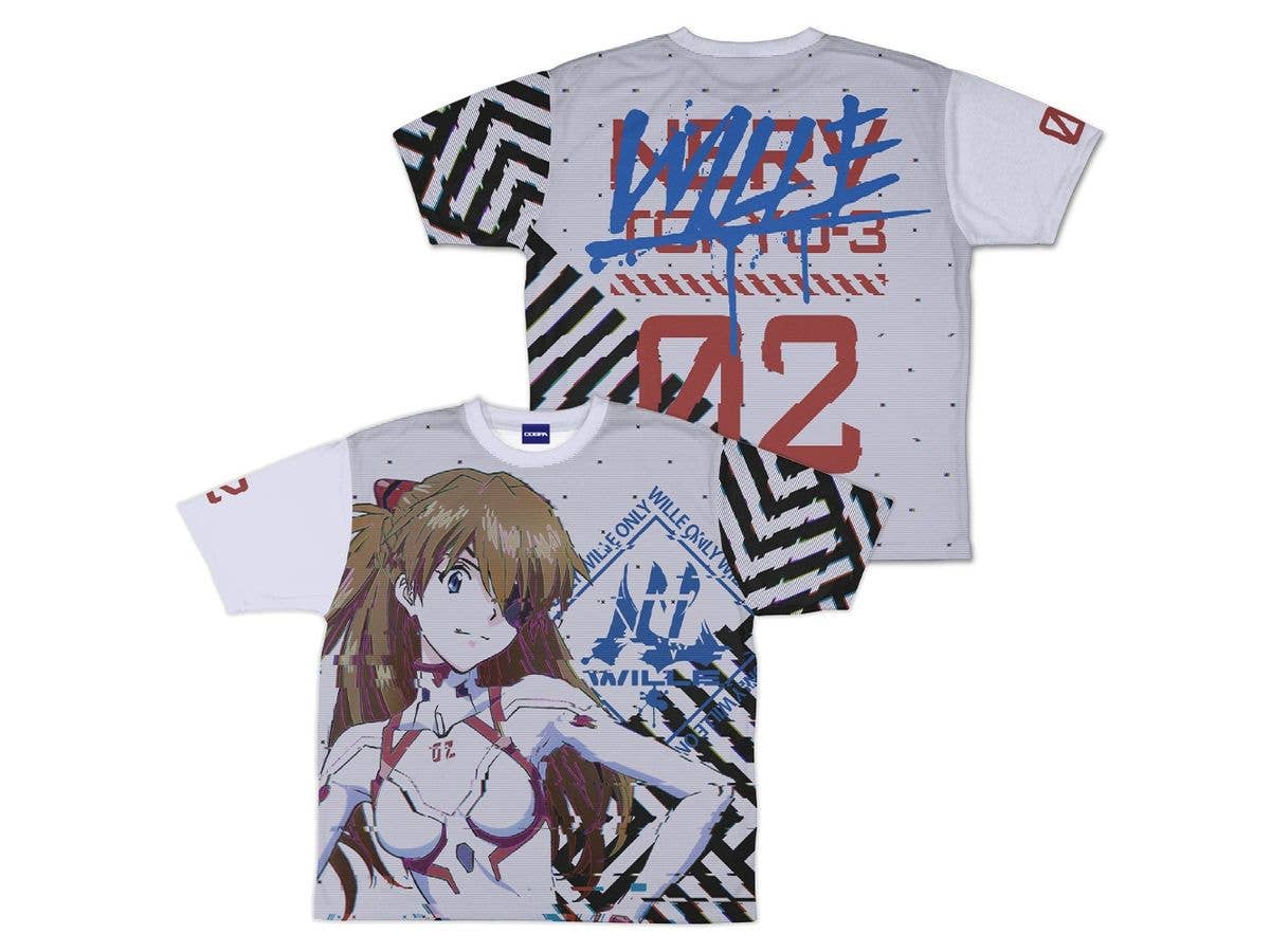 EVANGELION: 式波・アスカ・ラングレー 両面フルグラフィックTシャツ WILLE Ver. M