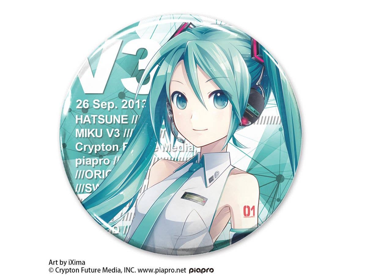 初音ミク V3 缶バッジ