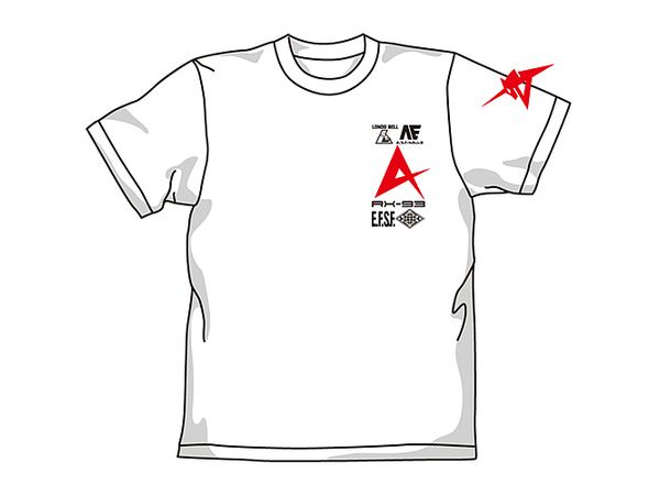 機動戦士ガンダム 逆襲のシャア: ν (ニュー) ガンダムTシャツ / WHITE-M