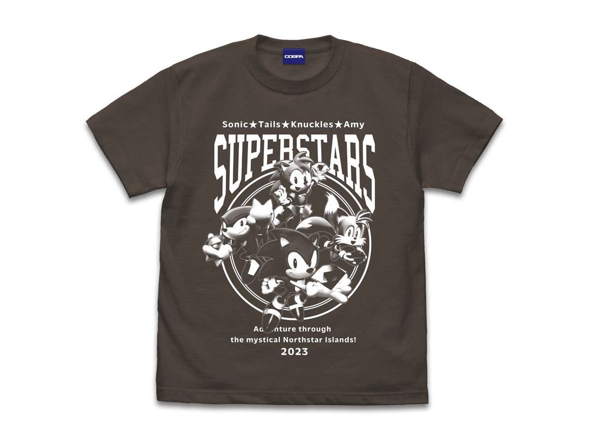 ソニック・ザ・ヘッジホッグ: ソニックスーパースターズ Tシャツ CHARCOAL L