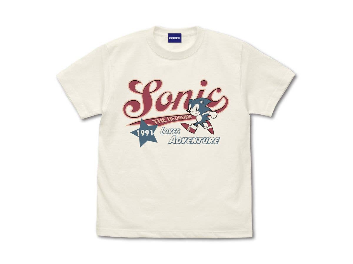 ソニック・ザ・ヘッジホッグ: ソニック アメリカン Tシャツ VANILLA WHITE S