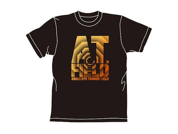EVANGELION: ATフィールドロゴTシャツ / BLACK-XL