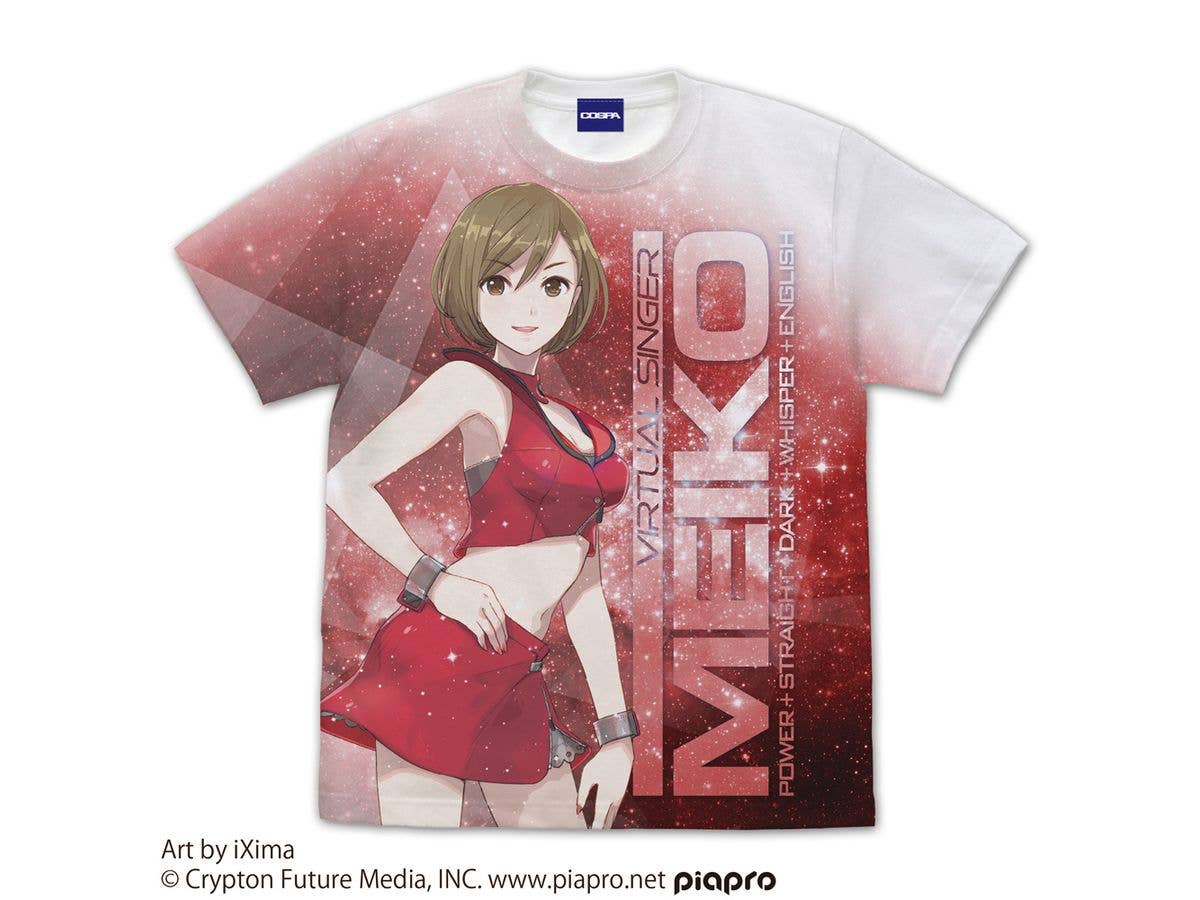 MK15th project: MEIKO フルグラフィックTシャツ WHITE L