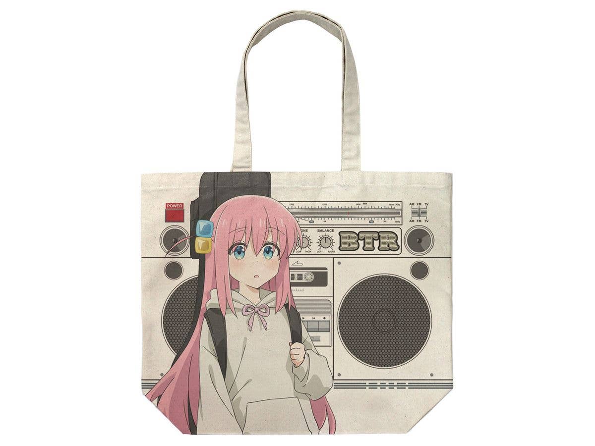 ぼっち・ざ・ろっく!: 描き下ろし 後藤ひとり フルグラフィックラージトート ストリートファッションVer. NATURAL