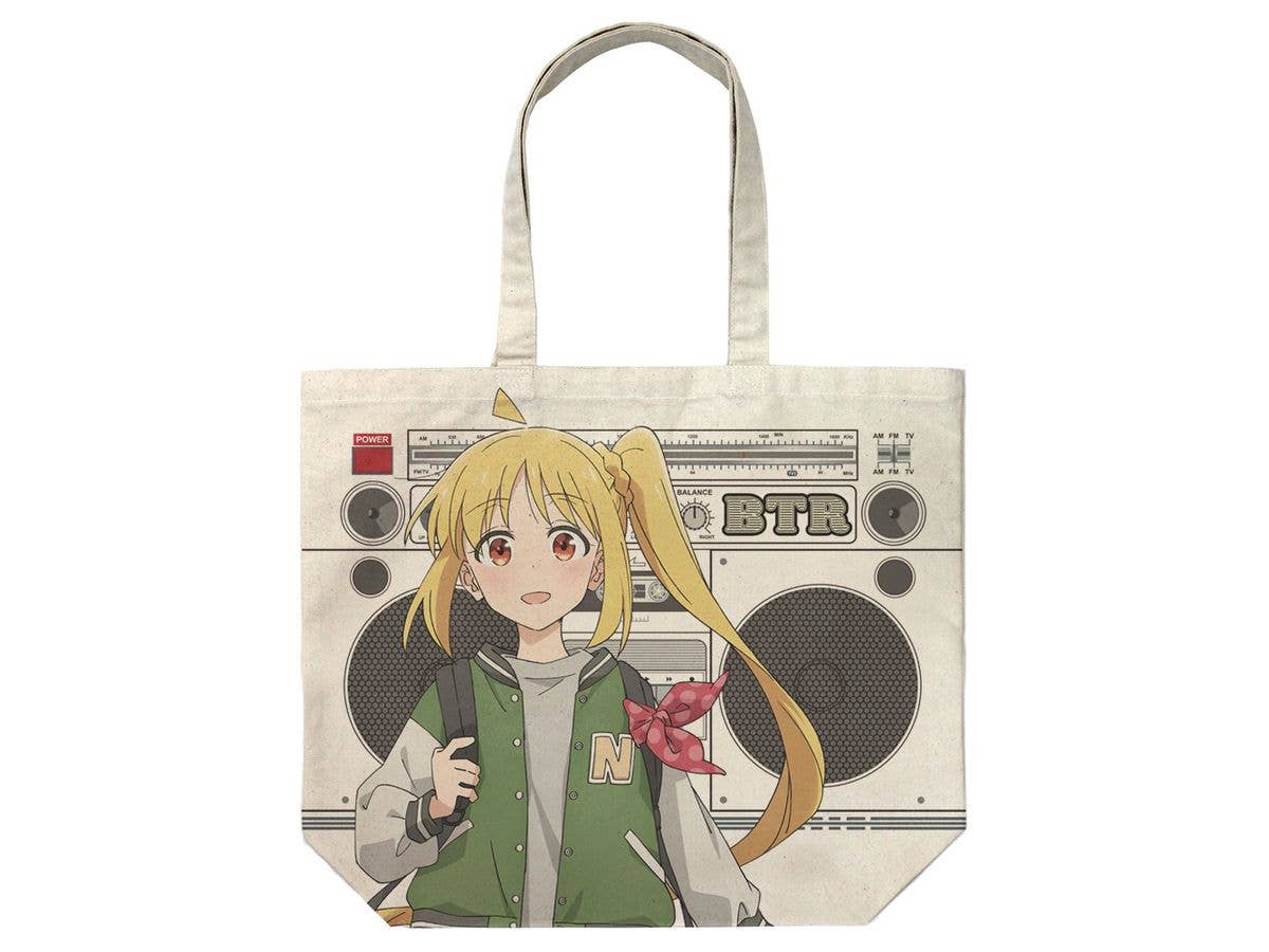 ぼっち・ざ・ろっく!: 描き下ろし 伊地知虹夏 フルグラフィックラージトート ストリートファッションVer. NATURAL