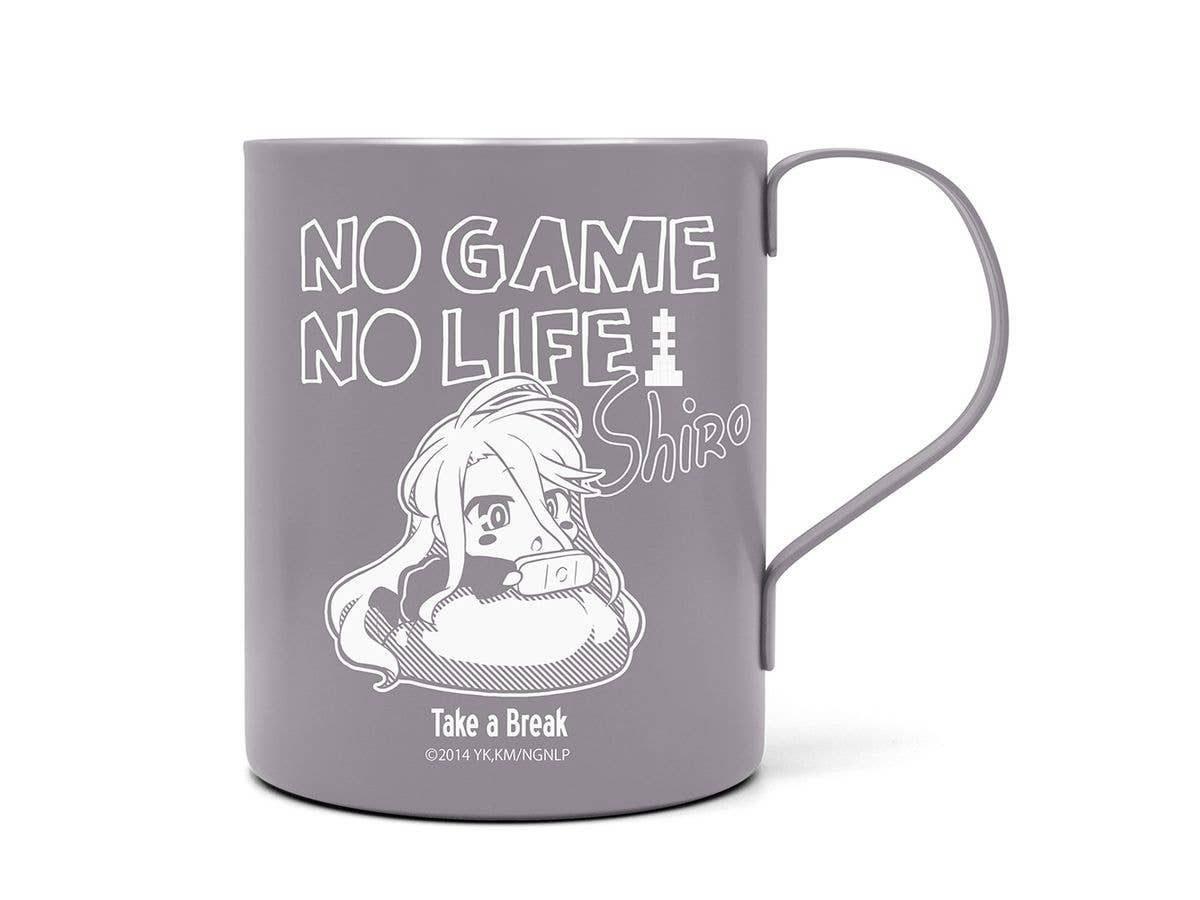 ノーゲーム・ノーライフ: 白とひと息 二層ステンレスマグカップ (塗装)