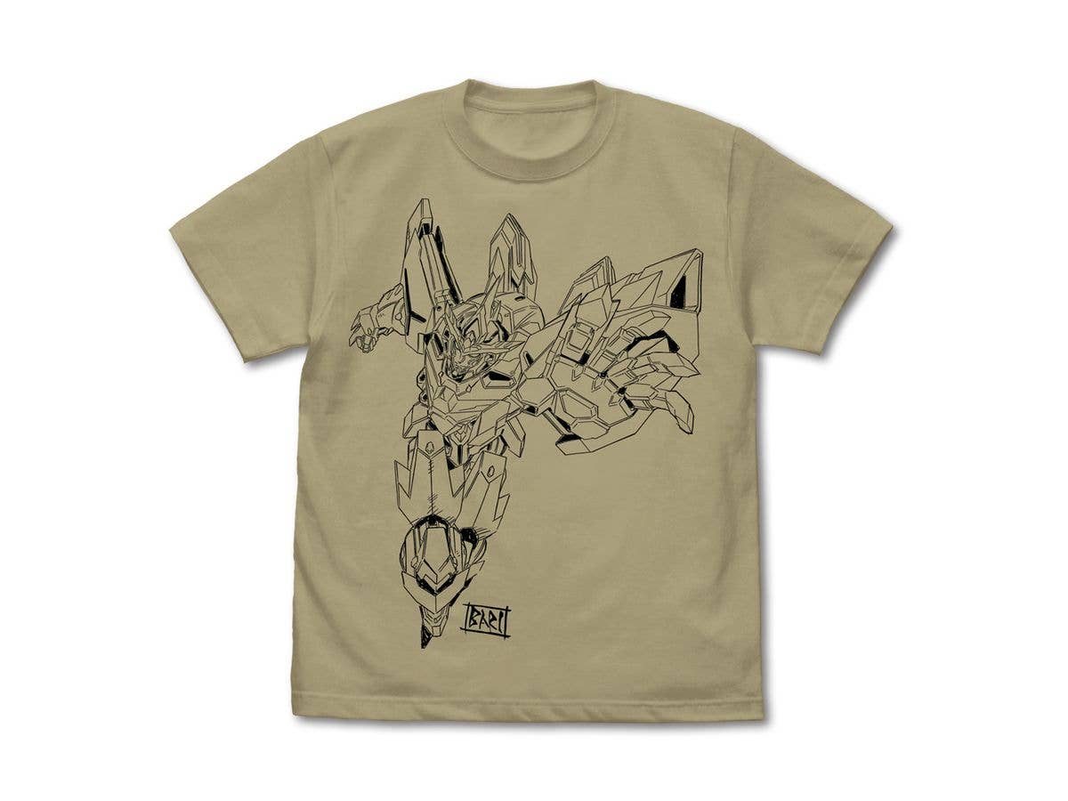 勇気爆発バーンブレイバーン: 描き下ろし ブレイバーン Tシャツ SAND KHAKI L