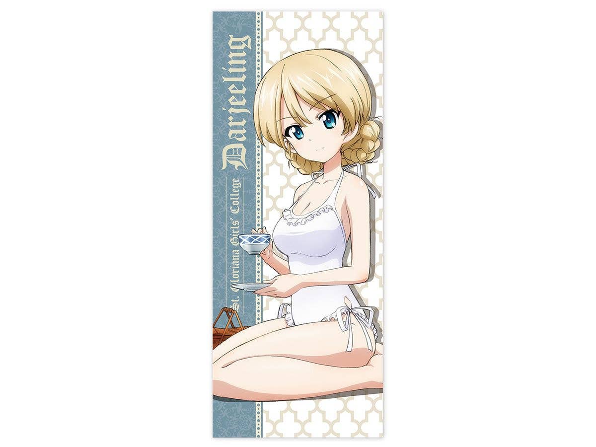 ガールズ &パンツァー 最終章: ダージリン ハイブリッドフェイスタオル 白水着Ver.