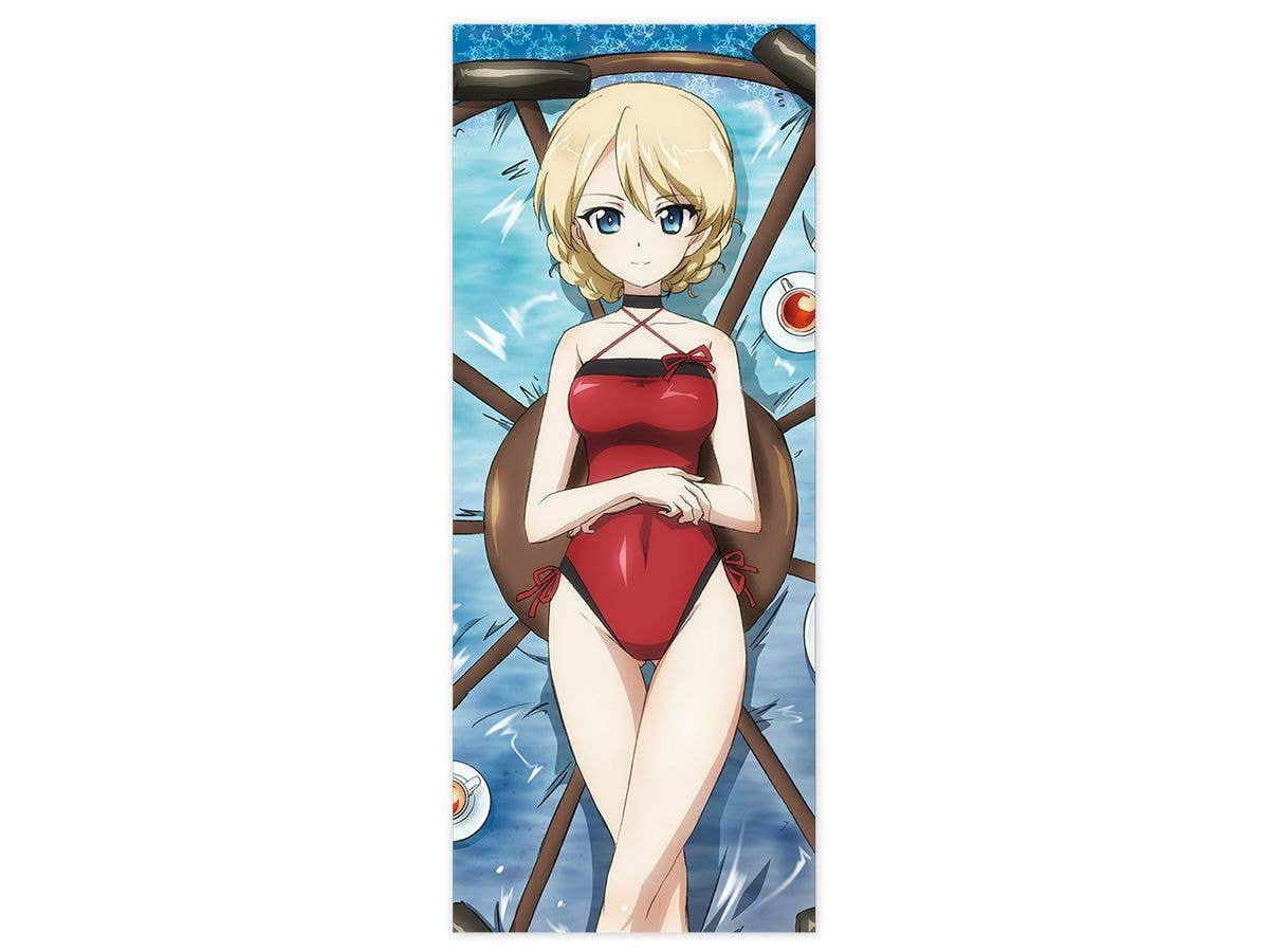 ガールズ &パンツァー 最終章: ダージリン ハイブリッドフェイスタオル 赤水着Ver.