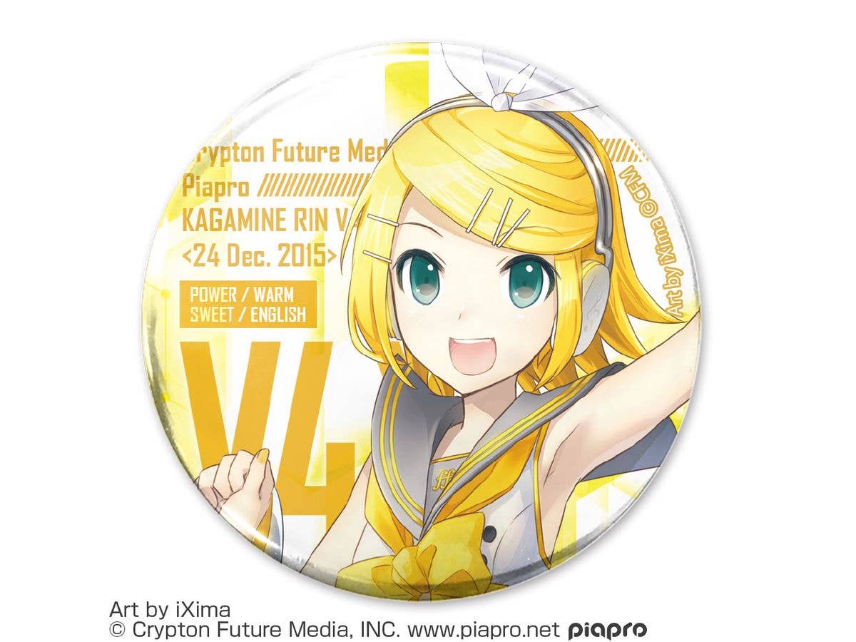 鏡音リン V4X 65mm缶バッジ