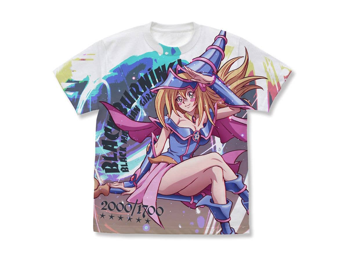 遊戯王デュエルモンスターズ: ブラック・マジシャン・ガール フルグラフィックTシャツ / WHITE-XL