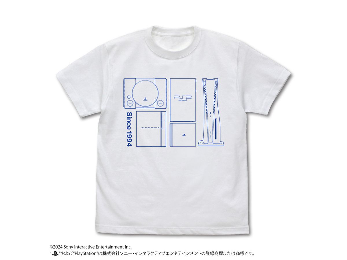 プレイステーション: Tシャツ for PlayStation (Hardware) / WHITE-L