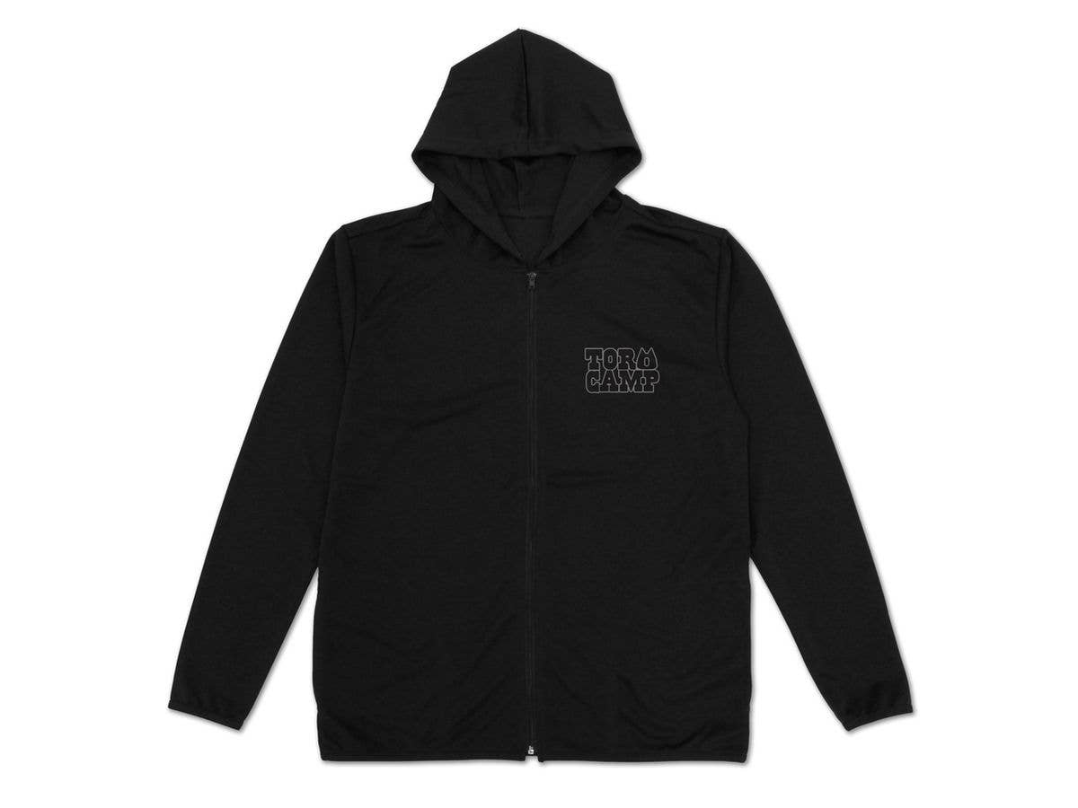 どこでもいっしょ: トロ 薄手ドライパーカー まったりキャンプ Ver. / BLACK-XL