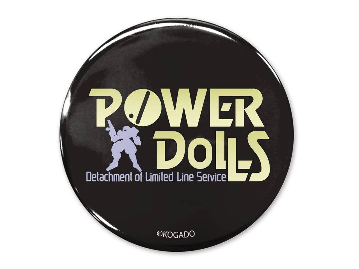 POWER DoLLS ロゴ 65mm 缶バッジ