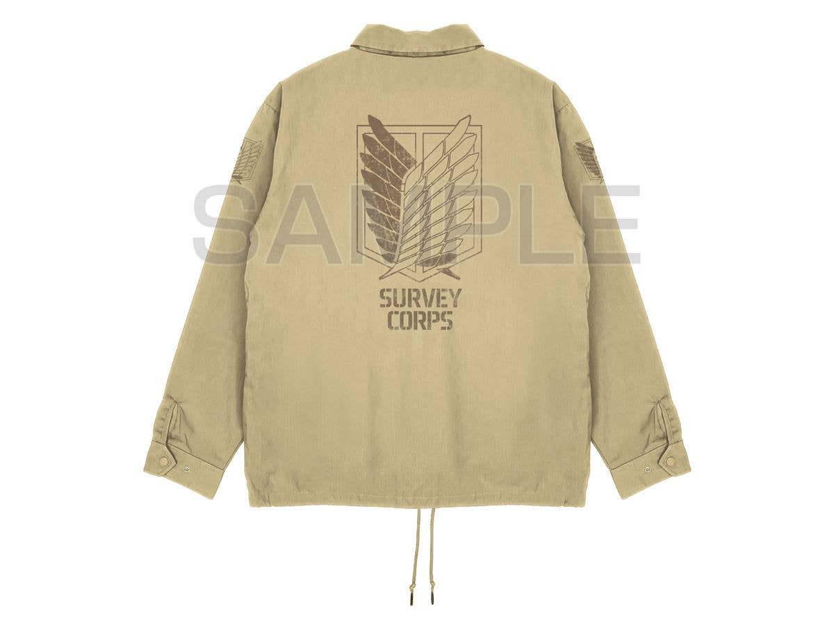 進撃の巨人: 調査兵団 T / Cコーチジャケット / BEIGE-M