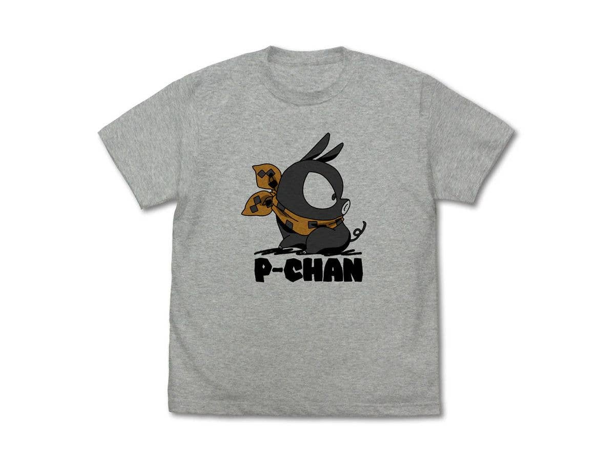 らんま1 / 2: ピッグのPちゃん Tシャツ / MIX GRAY-M