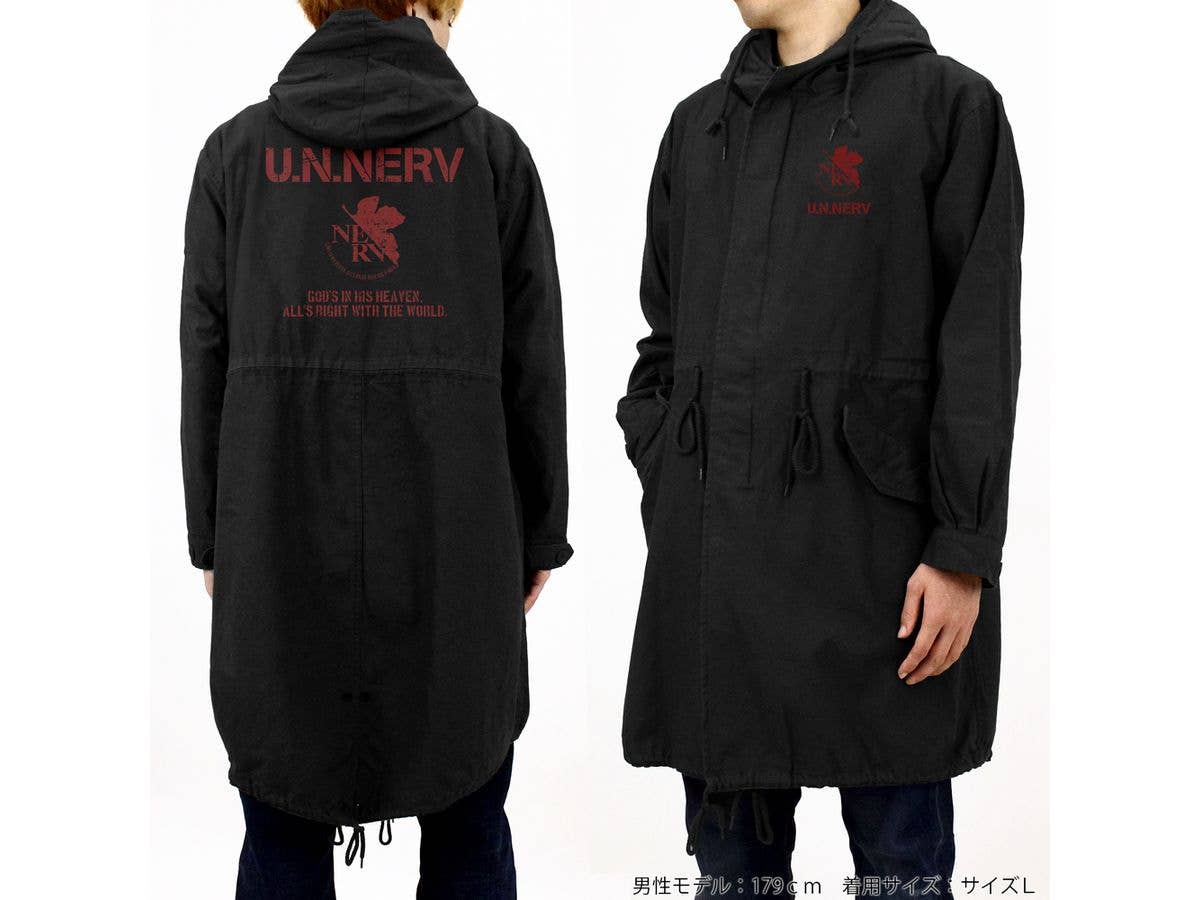 EVANGELION: U.N.NERV M-51ジャケット / BLACK-XL