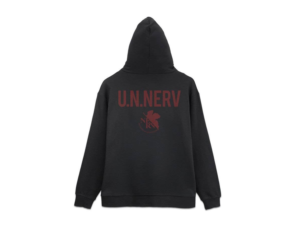 EVANGELION: U.N.NERV ジップパーカー / BLACK-XL