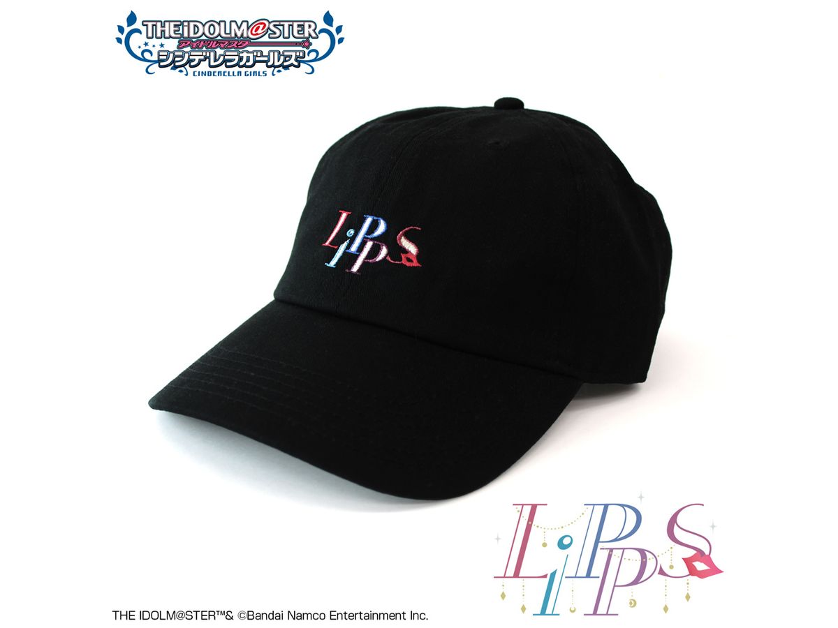 アイドルマスター シンデレラガールズ: LiPPS 刺繍ローキャップ / BLACK