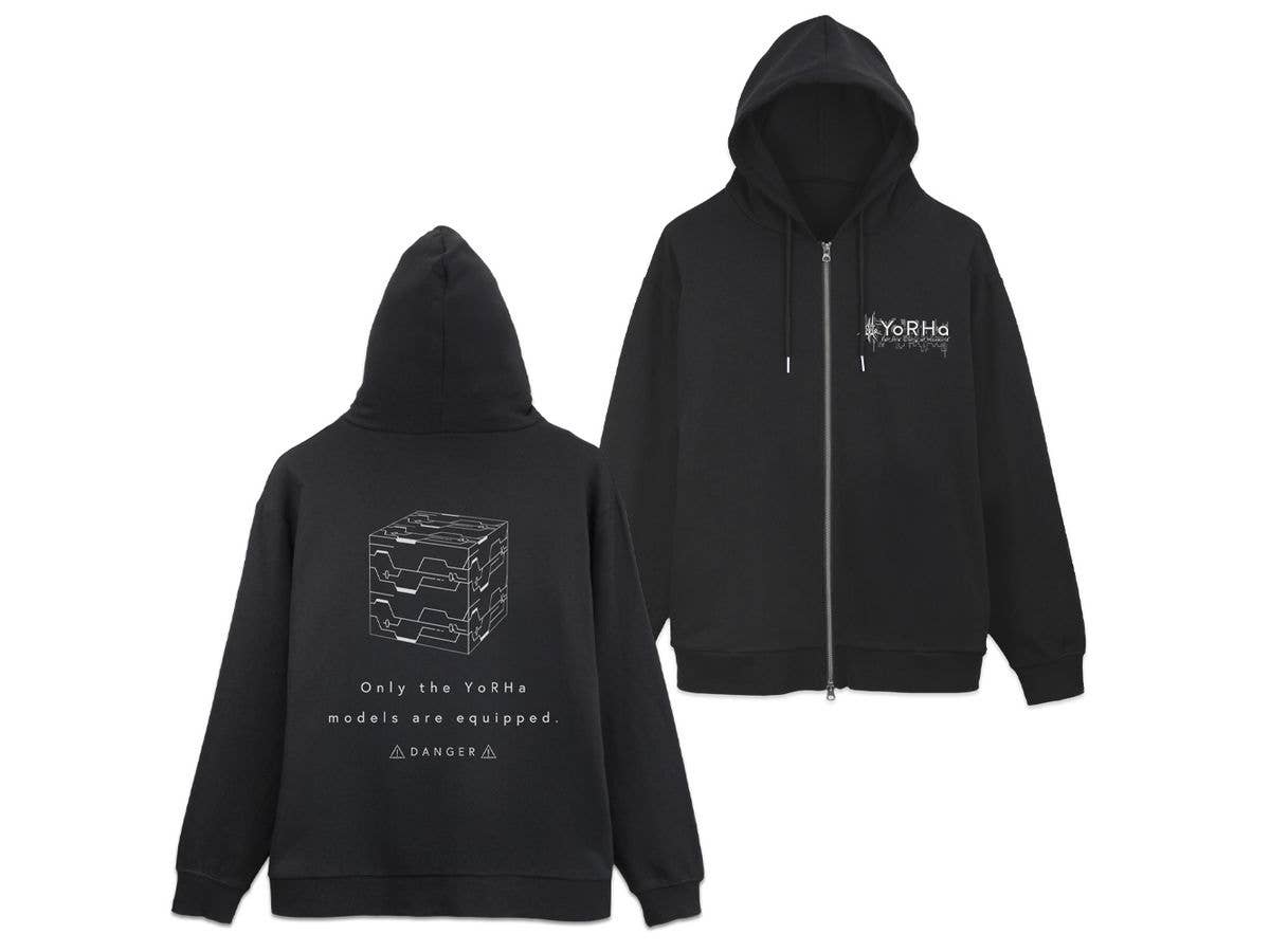 NieR:Automata Ver1.1a: ヨルハ部隊 ジップパーカー / BLACK-XL